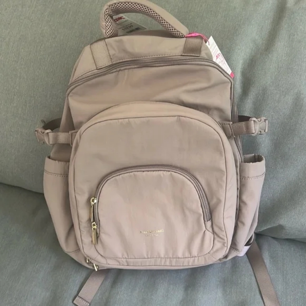 Isaac Mizrahi Backpack - Mauve/Taupe
